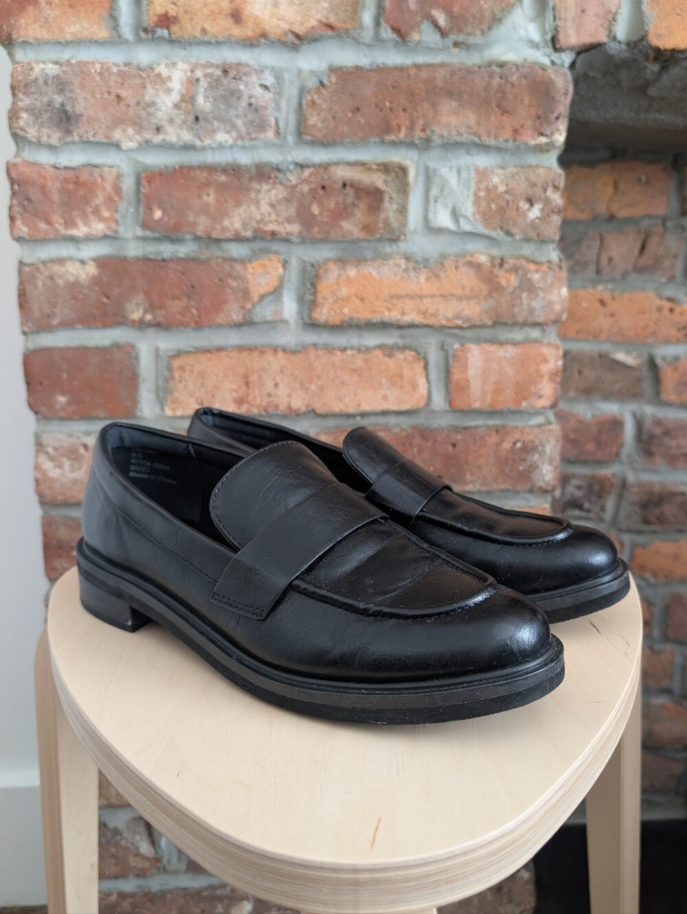 Abercrombie & Fitch Black Leather Loafers